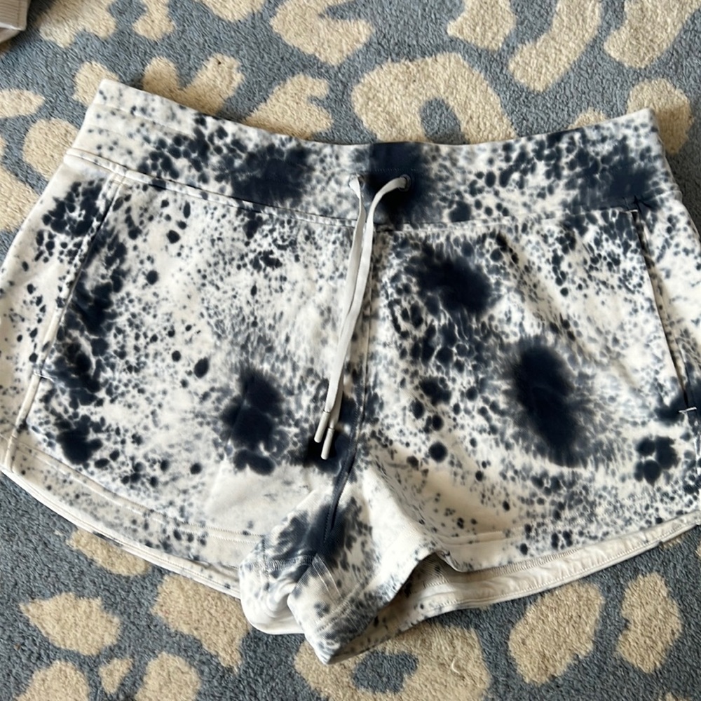 lululemon athletica Black and White Athletic Shorts